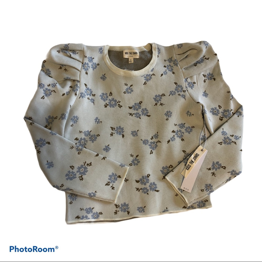 Kiss the stars floral top stretches boho